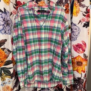 Ralph Lauren Men’s Colorful Plaid Button Down Polo